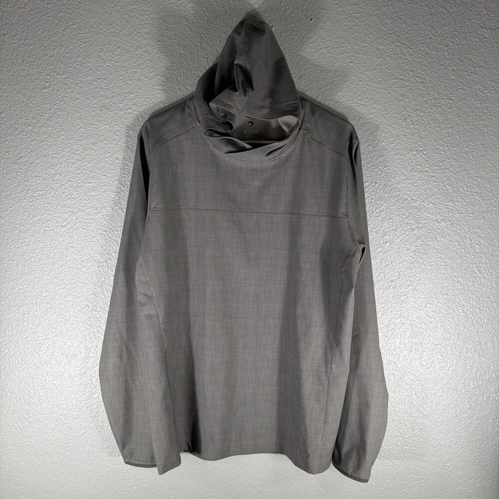 KÜHL Women's Medium Light Grey Born In The Mountains Hoodie Pullover Long Sleeve